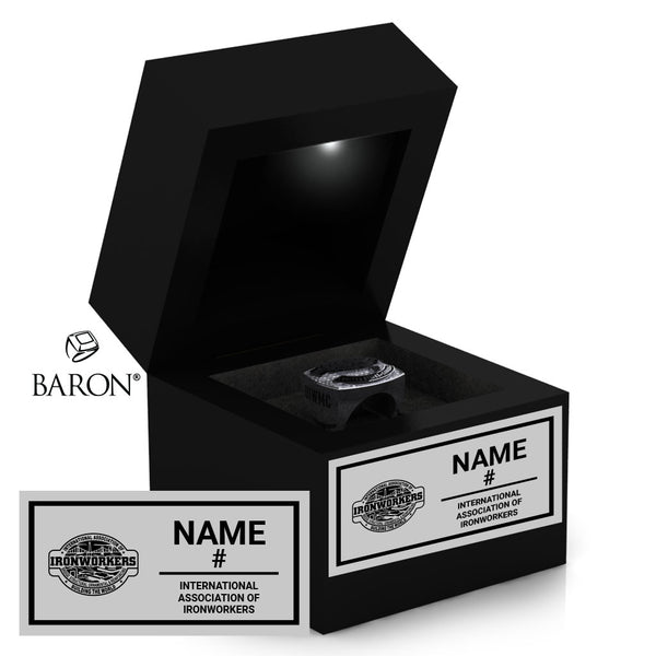 Ironworkers Black LED Ring Box