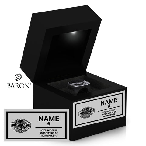 Ironworkers Black LED Ring Box