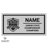 Junior State Championship Cheer 2023 Championship Black Window Ring Box