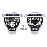 Justin Siena Boys Lacrosse 2024 Championship Ring - Design 1.3