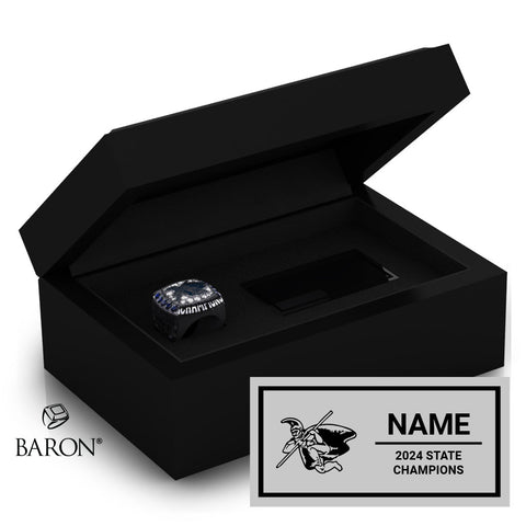 Kamehameha Kapālama Volleyball 2024 Championship Black Standard Window Ring Box