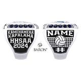 Kamehameha Kapālama Volleyball 2024 Championship Ring - Design 2.1