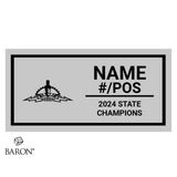 Kamehameha Schools Maui Football 2024 Championship Black Standard Window Ring Box