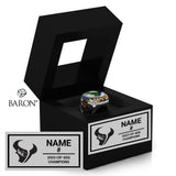 La Costa Canyon Baseball 2023 Championship Black Window Ring Box