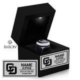 La Jolla Country Day Football 2023 Championship Black LED Ring Box