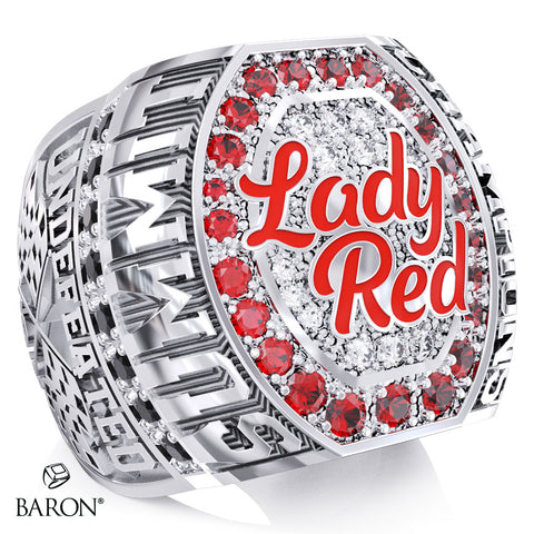 Lady Red Cheer 2025 Championship Ring - Design 3.1