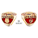 Lady Red Cheer 2025 Order 2 Championship Ring - Design 2.2