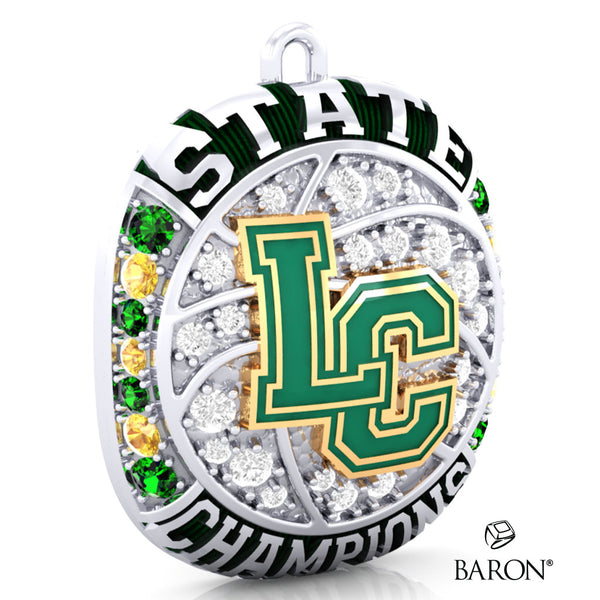 Lansdale Catholic High School Girls Basketball 2023 Championship Ring Top Pendant - Design 1.10