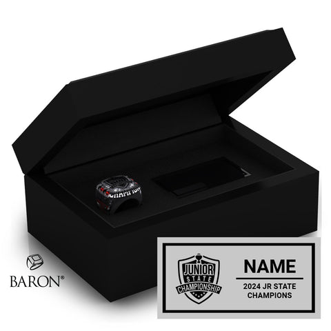 Liberty Cheer 2024 Championship Black Standard Window Ring Box