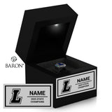 Liberty High School Cheer 2025 Championship Black LED Ring Box