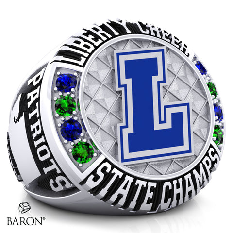 Liberty High School Cheer 2025 Championship Ring - Design 1.5