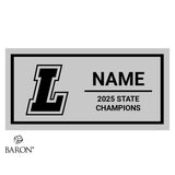 Liberty High School Cheer 2025 Championship Black Window Ring Box