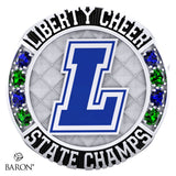 Liberty High School Cheer 2025 Championship Ring - Design 1.5