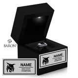 Lincoln County Track and Field 2025 Championship Black LED Ring Box