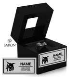 Lincoln County Track and Field 2025 Championship Black Window Ring Box