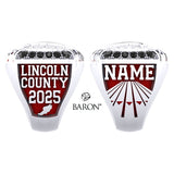 Lincoln County Track and Field 2025 Championship Ring - Design 1.2