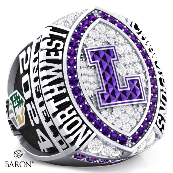 Linfield University Football 2024 Championship Ring - Design 1.1