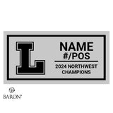 Linfield University Football 2024 Championship Black Window Ring Box