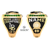 Long Beach Poly Girls Volleyball 2024 Championship Ring - Design 3.4