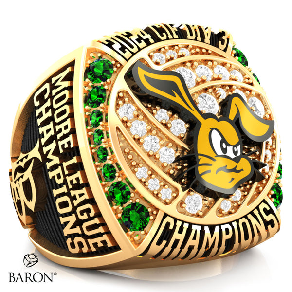 Long Beach Poly Girls Volleyball 2024 Championship Ring - Design 3.4