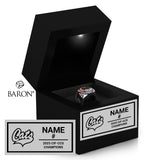 Los Gatos Girls Basketball 2025 Championship Black LED Ring Box