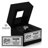 Los Gatos Girls Basketball 2025 Championship Black Window Ring Box