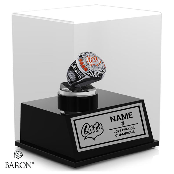 Los Gatos Girls Basketball 2025 Championship Display Case