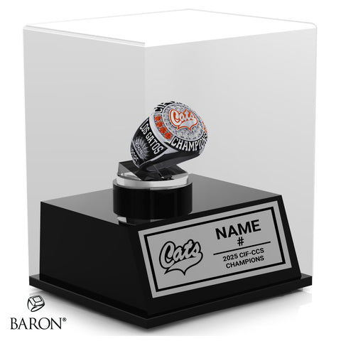 Los Gatos Girls Basketball 2025 Championship Display Case