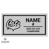Los Gatos Girls Basketball 2025 Championship Display Case