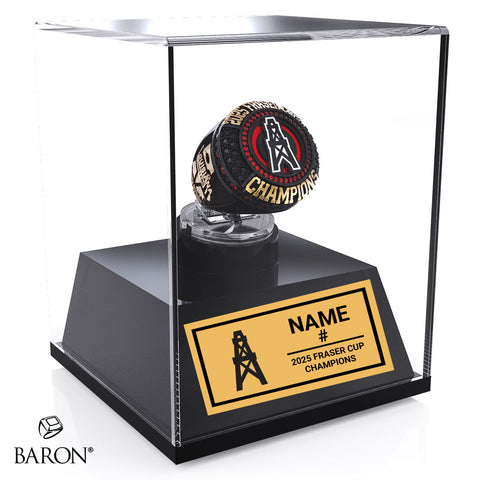 Louisiana Drillers Hockey 2025 Championship Display Case