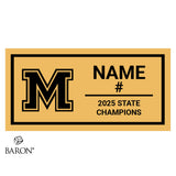 Mahtomedi Zephyrs Baseball 2025 Championship Black Standard Window Ring Box