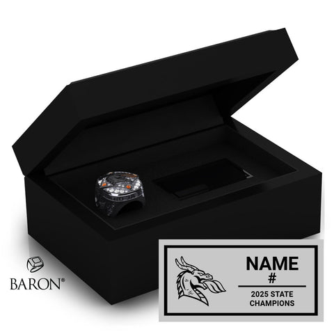 Malad High School Baseball 2025 Championship Black Standard Window Ring Box