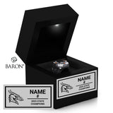 Malad High School Baseball 2025 Championship Black LED Ring Box