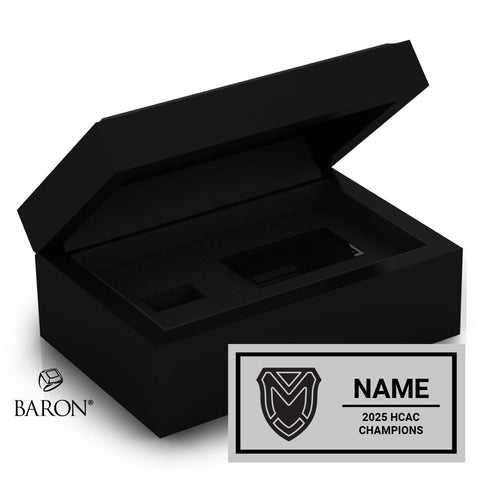 Manchester University Track and Field 2025 Championship Black Standard Window Ring Box