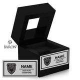 Manchester University Track and Field 2025 Championship Black Window Ring Box