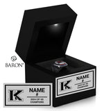 Martin Luther King Boys Water Polo 2024 Championship Black LED Ring Box