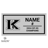 Martin Luther King Boys Water Polo 2024 Championship Black LED Ring Box