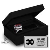 Mater Dei Football 2024 Tier 1 Championship Black Standard Window Ring Box