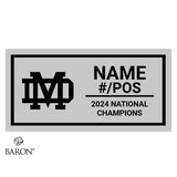 Mater Dei Football 2024 Tier 2 Championship Black Standard Window Ring Box