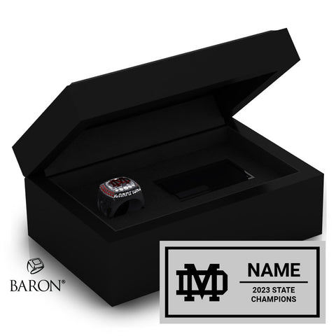 Mater Dei Girls Tennis 2023 Championship Black Standard Window Ring Box