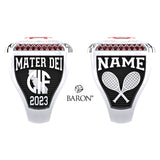 Mater Dei Girls Tennis 2023 Championship Ring - Design 1.2