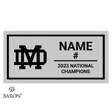 Mater Dei High School Football 2023 Tier 2 Championship Black Standard Window Ring Box