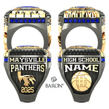 Maysville High School Basketball 2025 Championship Ring - Design 2.2