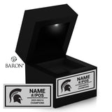 Michigan State University Men's Hockey 2025 Championship Black LED Ring Box