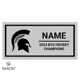 Michigan State University Men's Hockey 2024 Championship Black Standard Window Ring Box