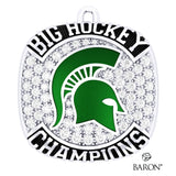 Michigan State University Men's Hockey 2024 Championship Ring Top Pendant - Design 9.3