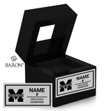 Middleton High School Baseball 2025 Championship Black Window Ring Box