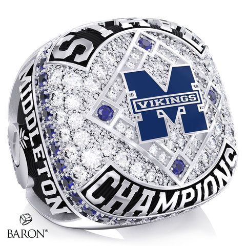 Middleton High School Baseball 2025 Championship Ring - Design 1.4
