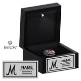 Midland Explorers Softball 2025 Championship Black LED Ring Box