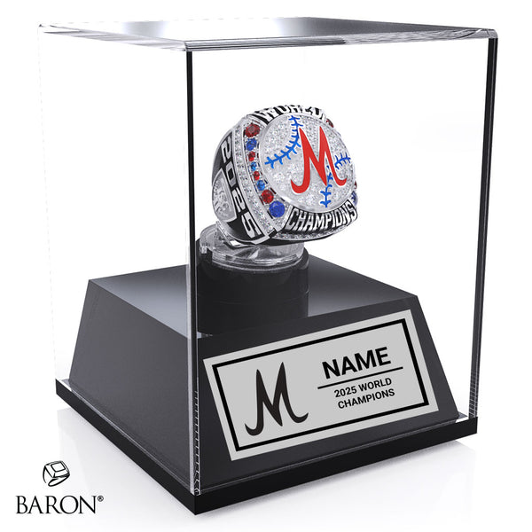 Midland Explorers Softball 2025 Championship Display Case